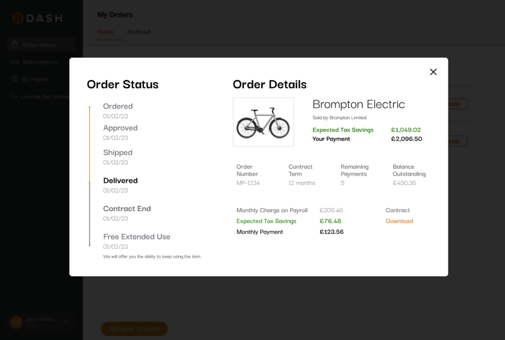 employee order process
